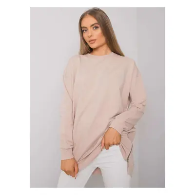 Light beige long-sleeved tunic by Rhiannon