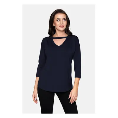 Babell Woman's Blouse Alexa Navy Blue