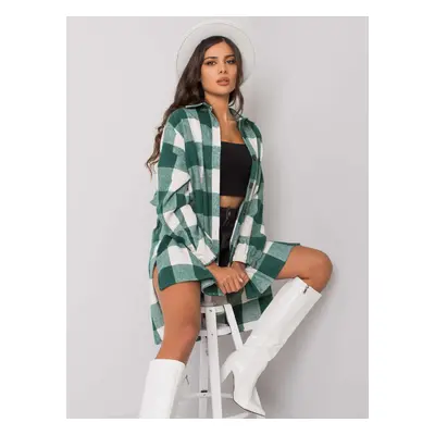 Long green and white checkered shirt Amerie