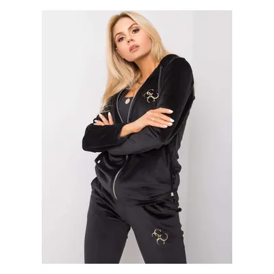 Black women's velour set