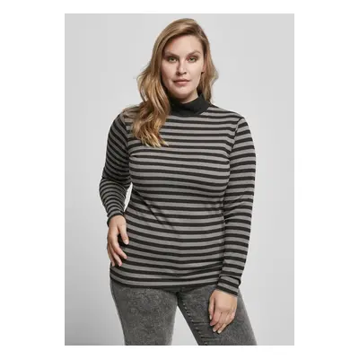 Women's turtleneck Y/D LS asphalt/black