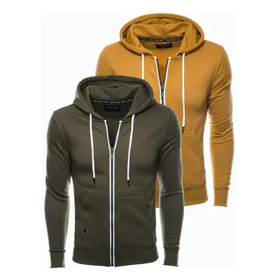 Ombre Clothing Men's zip-up sweatshirt Z33