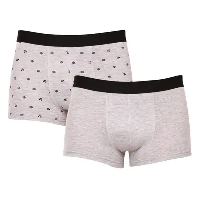 2PACK Mens Shorts Molvy grey