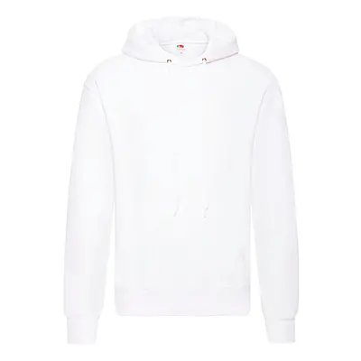 White men's sweatshirt Hooded Sweat Fruit of the Loom