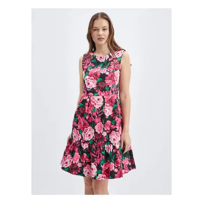 Orsay Black-pink Women Floral Dress - Women