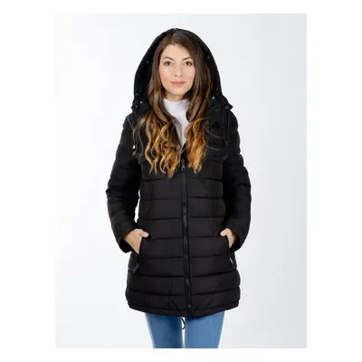 Women's winter jacket GLANO - black/black