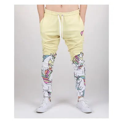 Férfi melegítő alsó Aloha From Deer Aloha_From_Deer_Unicorn_Sweatpants_SWPN-PC_AFD172_Yellow