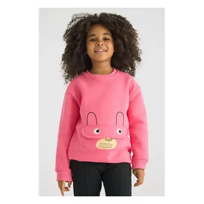 zepkids Kangaroo Pocket, Bear Detail Sweatshirt