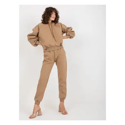 Women's basic tracksuit - beige