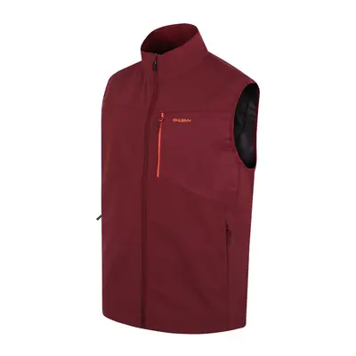 Men's softshell vest HUSKY Salien bordo