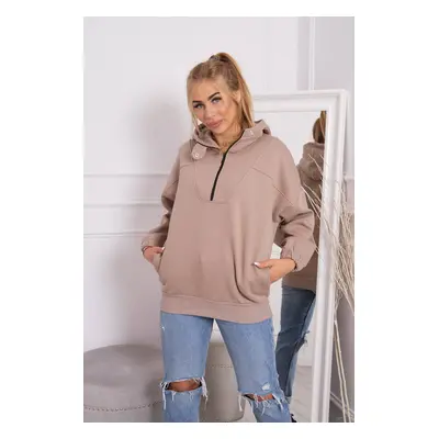 Dark beige hoodie