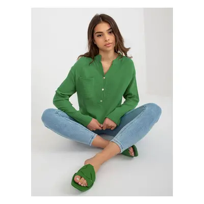 Green loose shirt blouse from OCH BELLA