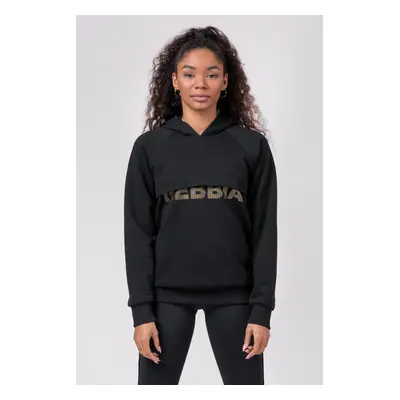 Women's sweatshirt Nebbia Intense Long hoodie black