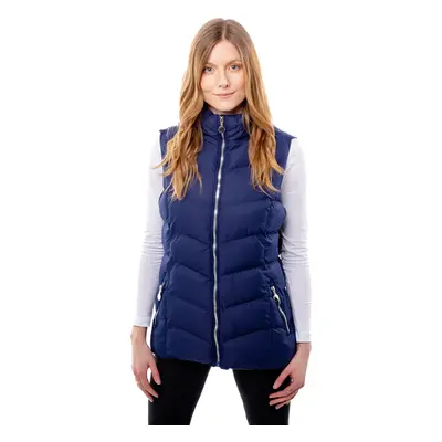 Women's quilted vest GLANO - dark blue