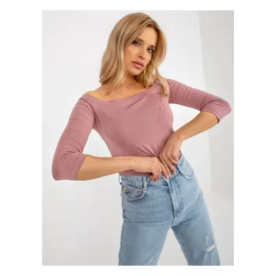 Dusty pink Spanish cotton blouse BASIC FEEL GOOD