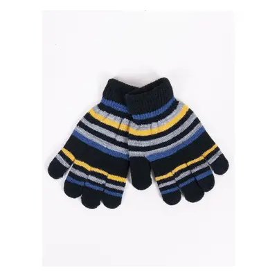 Yoclub Kids's Boys' Five-Finger Gloves RED-0118C-AA50-004