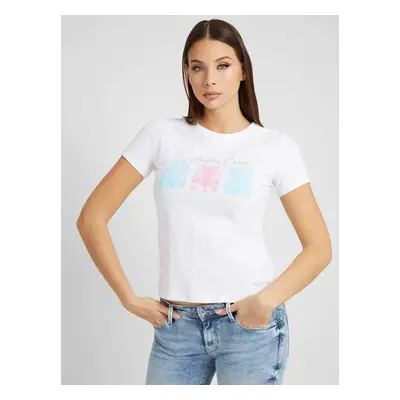 White women's T-shirt Guess Alissia