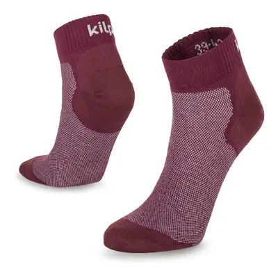 Unisex running socks KILPI MINIMIS-U dark red