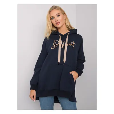 Dark blue cotton sweatshirt