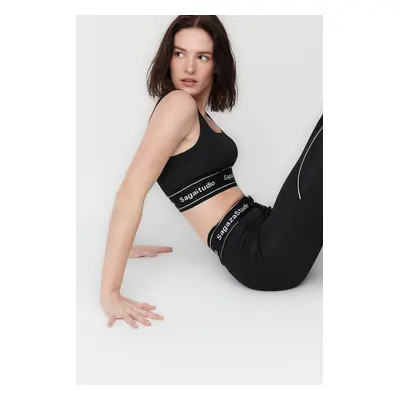 Trendyol X Sagaza Studio Black Supported Square Neck Sports Bra