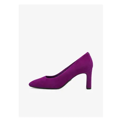 Dark purple women's suede pumps Tamaris - Ladies