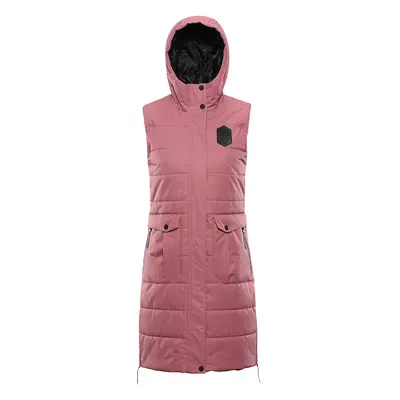 Women's vest with ptx membrane ALPINE PRO HARDA dusty rose