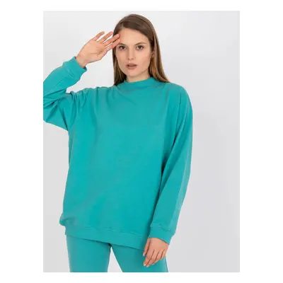 Basic dusty green oversized sweatshirt