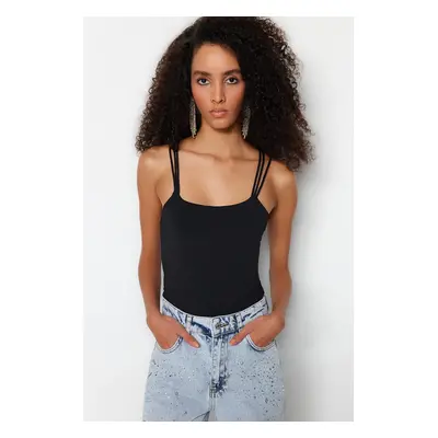 Trendyol Black Knitted Snaps Connect Body