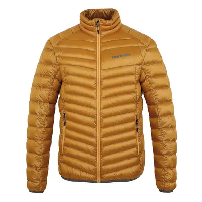 Men's insulated down jacket Hannah ADRIUS golden yellow stripe