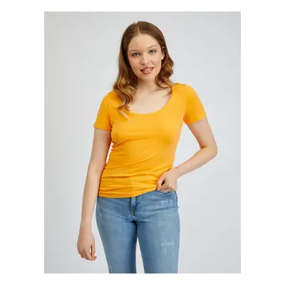 Orange women's basic T-shirt ORSAY - Women