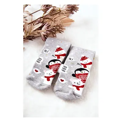 Ho Ho Ho Christmas Socks! Gray