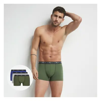 DIM COTTON STRETCH BOXER 3x - Men's boxers pcs - gray - blue - green