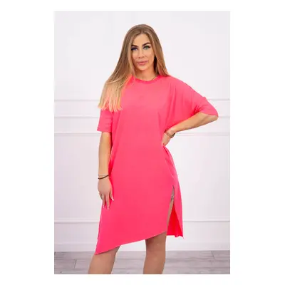 Oversize dress pink neon