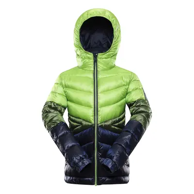 Kids hi-therm jacket ALPINE PRO ROGO lime green