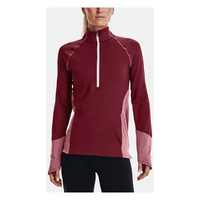 Under Armour Sweatshirt UA ColdGear 1/2 Zip-RED - Women