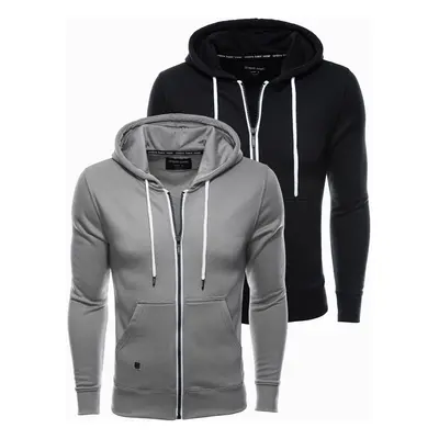 Ombre Clothing Men's zip-up sweatshirt Z33