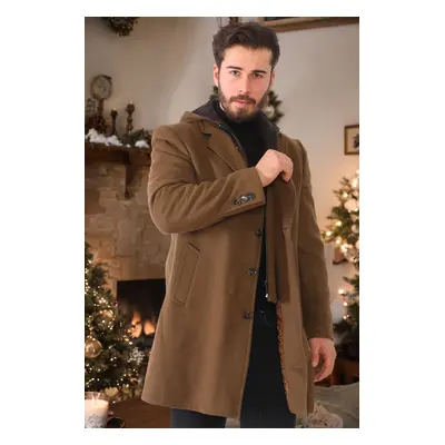 PLT8376 DEWBERRY MEN'S COAT-LIGHT CAMEL