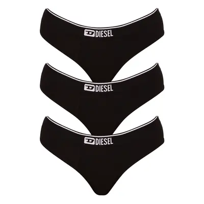 3PACK women's panties Diesel black