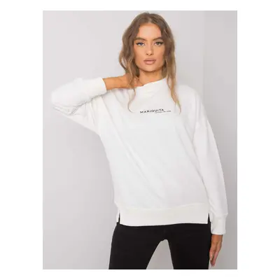 Women's sweatshirt Ecru with print