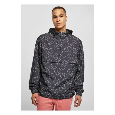 Flower AOP Pull Over Jacket blackflower