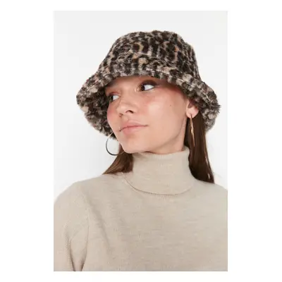 Trendyol Mink Leopard Bucket Women's Hat