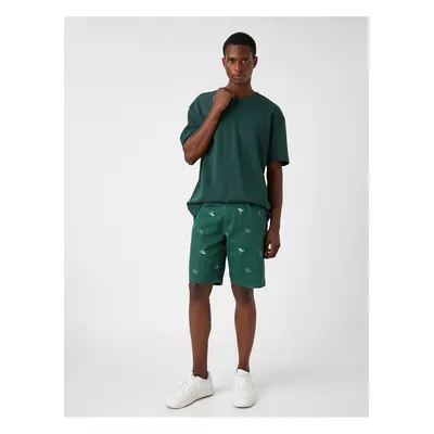 Koton Patterned Gabardine Shorts