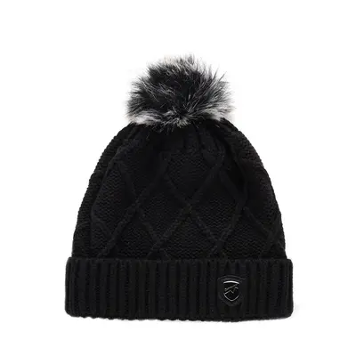 Warm hat with pompom ALPINE PRO GODERE black