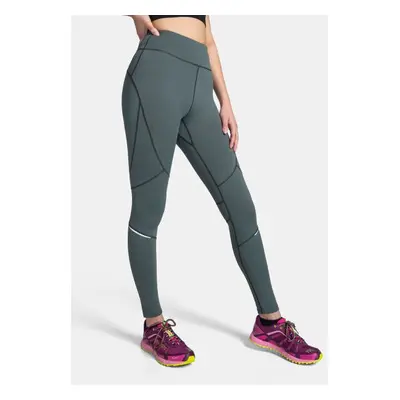 Women's fitness leggings Kilpi LAMIRAE-W Dark green