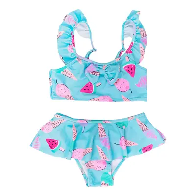 Yoclub Kids's Girls Two-Piece Swimming Costume LKD-0031G-A100