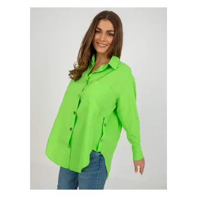 Light green zippered shirt with pocket