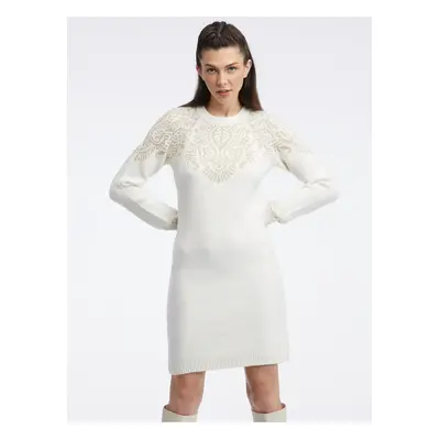 Orsay Cream Women's Sweater Dress - Ladies