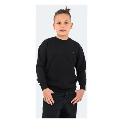 Slazenger Dna Unisex Kids Sweatshirt Black