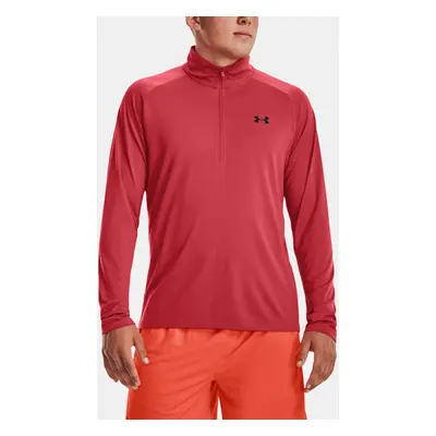 Men's T-shirt Under Armour UA Tech 2.0 1/2 Zip-RED