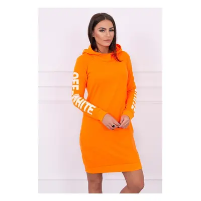 Dress off White orange neon